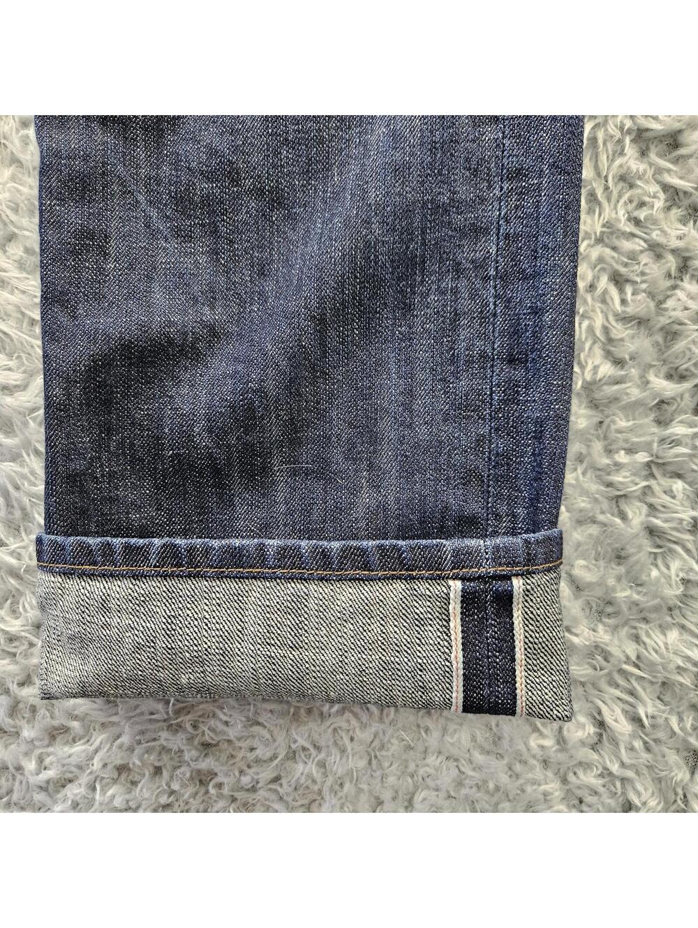 DYLAN GEORGE Selvedge Jeans 5700CS Straight Dark Wash 31 (fits 30x31) USA Made - Picture 2 of 15